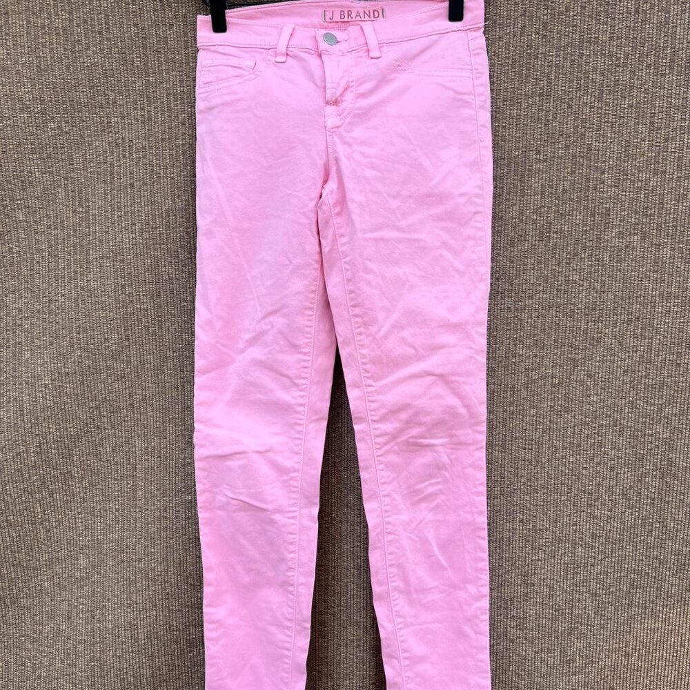 J Brand pink peony Skinny Leg jeans womens Sz 25 RARE